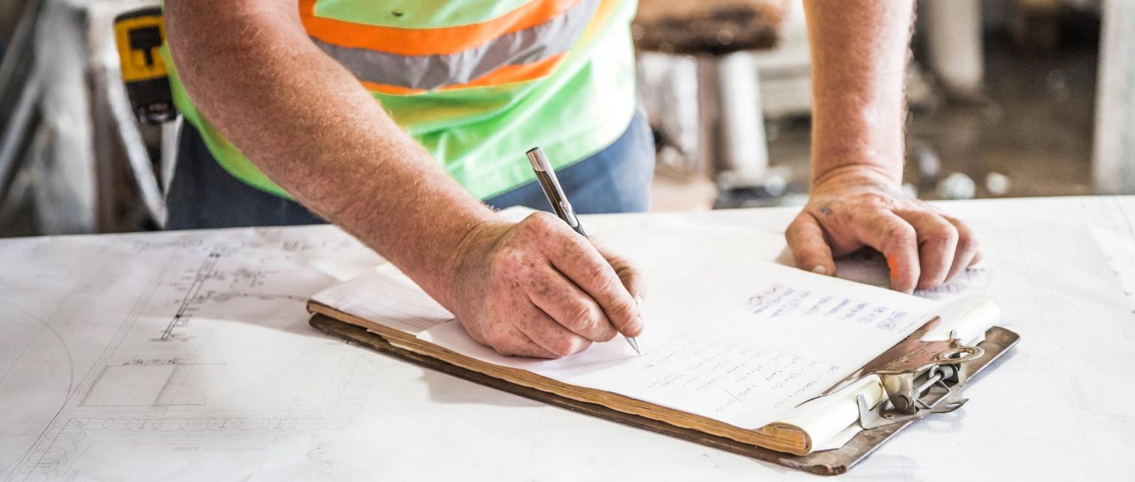 Furniture Company Manager and Clipboard